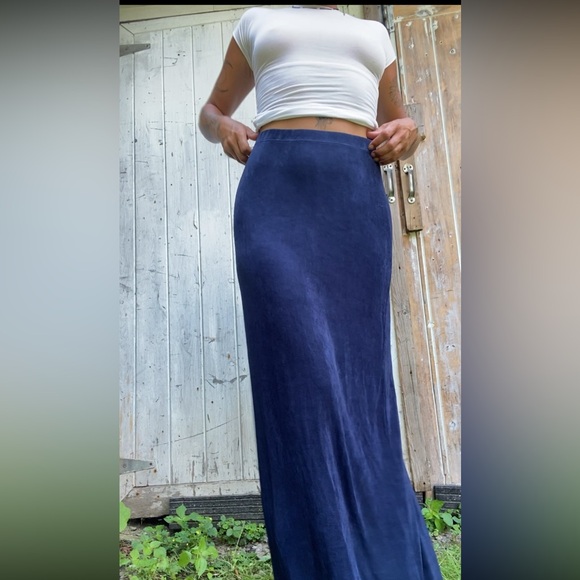 Midnight blue celestial long skirt - Picture 4 of 7